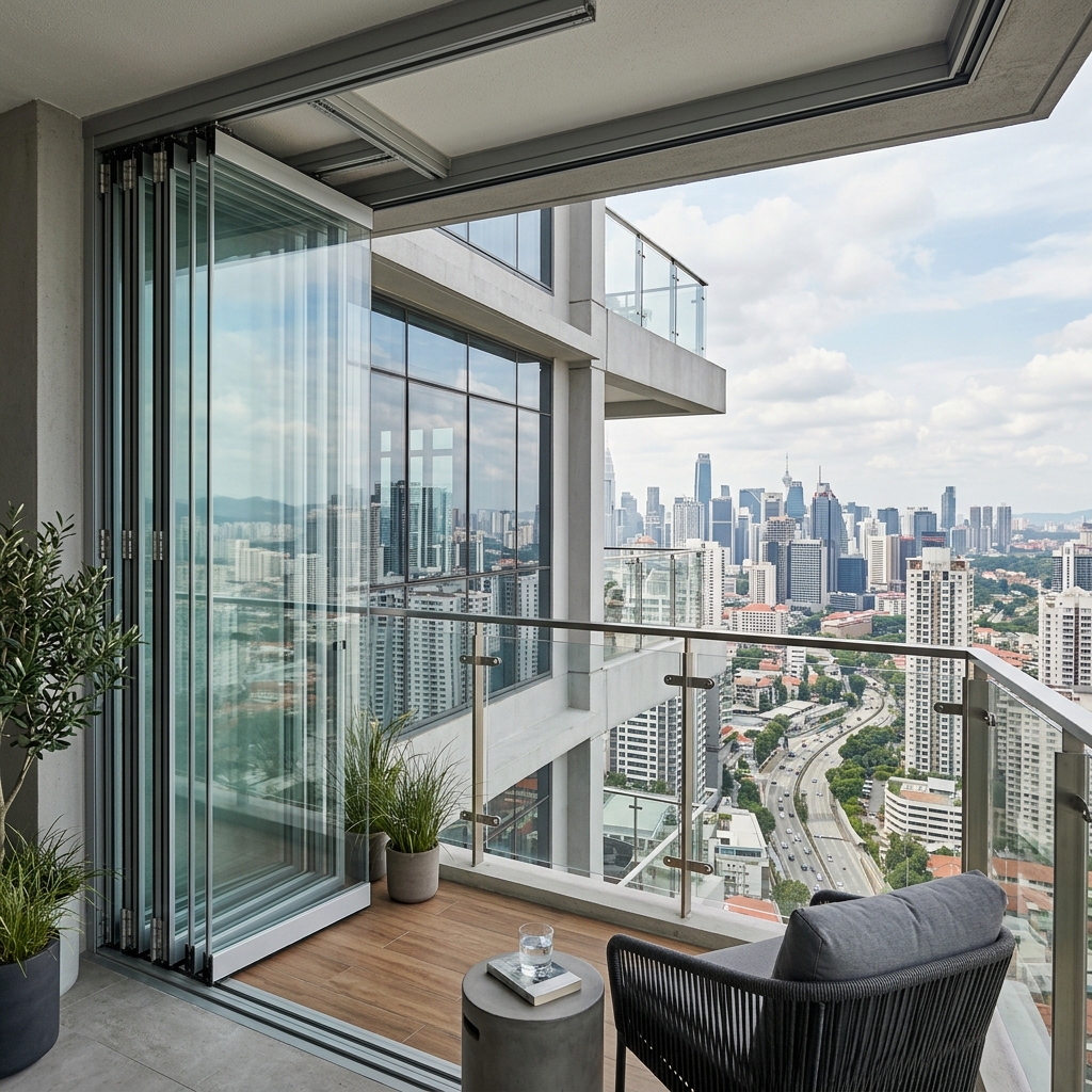 Katlanır Cam Balkon Sistemi